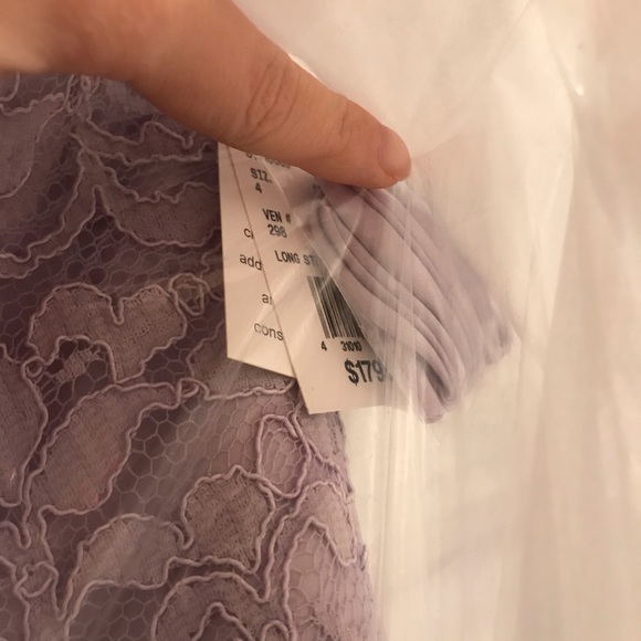 NWT David’s Bridal F18095 Iris, Strapless Dress - Picture 7 of 8